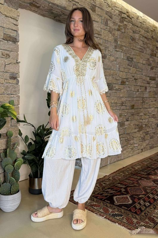Made in Italy Pixie Mandala Souk Midi Dress